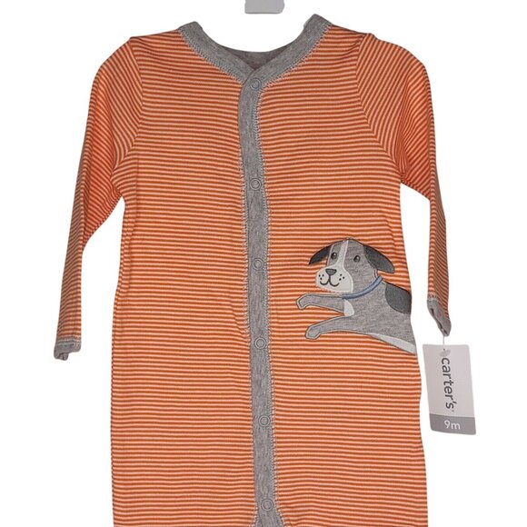 Carters Baby 9M Footed Sleep & Play Pajamas 2-Pack With Dog & Vehicle Prints - Picture 6 of 8